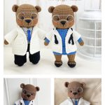 Doctor Teddy Bears Amigurumi Crochet Pattern