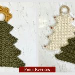 Holiday Tree Wall Hanging Free Crochet Pattern