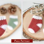 Mini Christmas Stocking Free Crochet Pattern