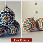 Christmas Baubles Free Crochet Pattern