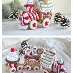 Christmas Gingerbread Train Crochet Pattern