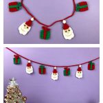 Santa Claus Garland Free Crochet Pattern