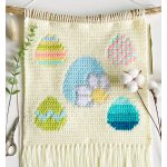 Easter Egg Hunt Wall Hanging Free Crochet Pattern