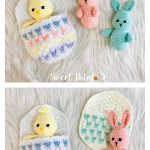 Easter Egg Pocket Bunny Chick Crochet Pattern