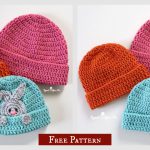 Folded Cuff Brim Beanie Free Crochet Pattern