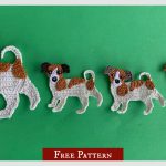 Jack Russell Dog Applique Free Crochet Pattern and Video Tutorial