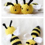 The Bee-utiful Bees Free Crochet Pattern