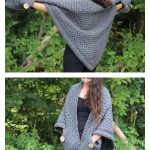 Triangle Pocket Shawl Crochet Pattern
