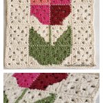 Tulip Wall Hanging Free Crochet Pattern