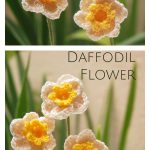 Daffodil Flower Free Crochet Pattern and Video Tutorial