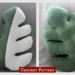 Monstera Pillow Crochet Pattern