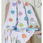 Rainbow Hearts Blanket Free Crochet Pattern