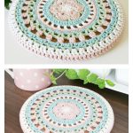 Springtime Magic Trivet Free Crochet Pattern