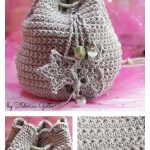 Star Stitch Drawstring Bag Free Crochet Pattern