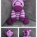 Zane the Zebra Amigurumi Free Crochet Pattern