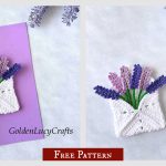Lavender Bouquet Envelope Free Crochet Pattern