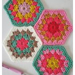 Happy Granny Hexagon Free Crochet Pattern