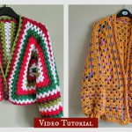 How to Crochet Granny Hexagon Cardigan Video Tutorial