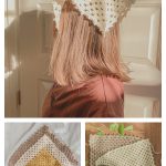 Beginner Granny Triangle Bandana Free Crochet Pattern and Video Tutorial