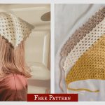 Beginner Granny Triangle Bandana Free Crochet Pattern and Video Tutorial