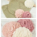Roses and Leaves Scrub Set Free Crochet Pattern