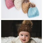 Fair Isle Look Baby Hat Free Crochet Pattern